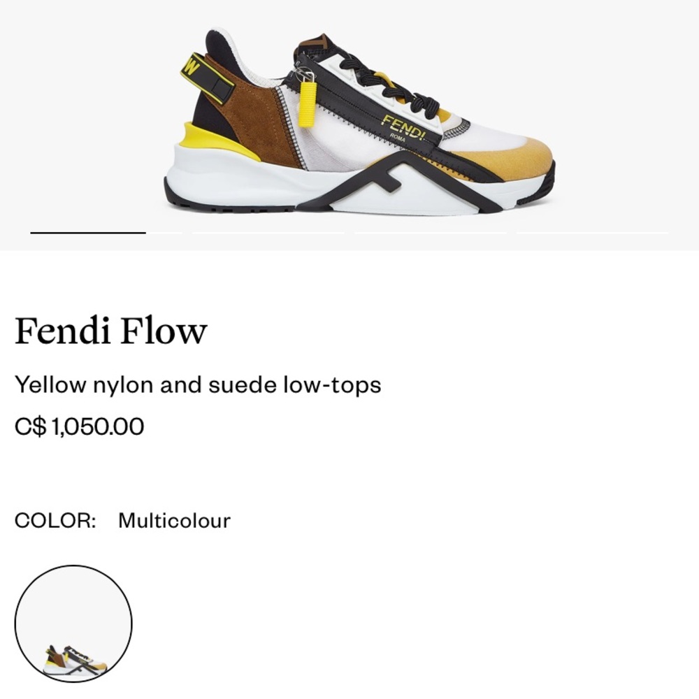 FENDI FLOW SNEAKERS ( 600$ if you can paye with crypto )